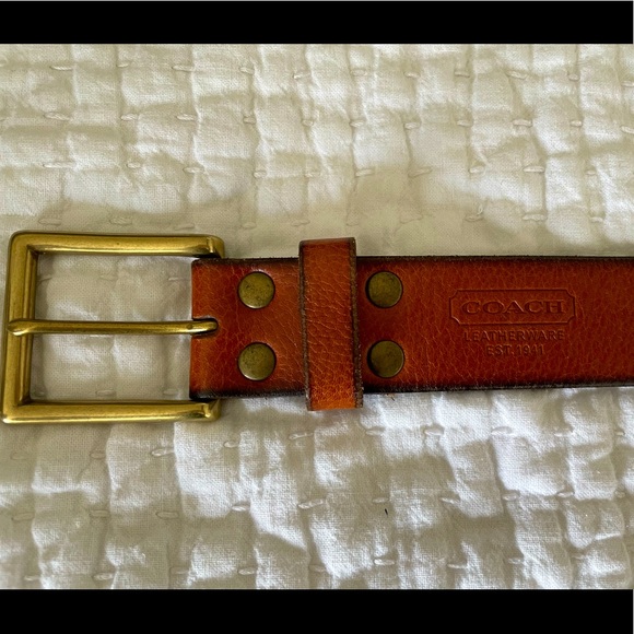 Coach Leather Belt. GORGEOUS! see pics! - Picture 2 of 5
